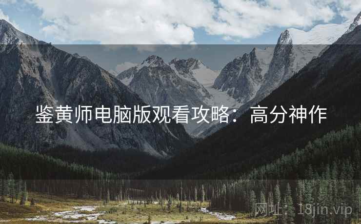鉴黄师电脑版观看攻略：高分神作