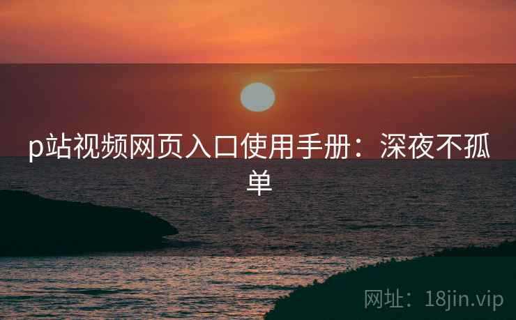 p站视频网页入口使用手册：深夜不孤单