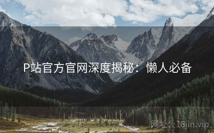 P站官方官网深度揭秘：懒人必备